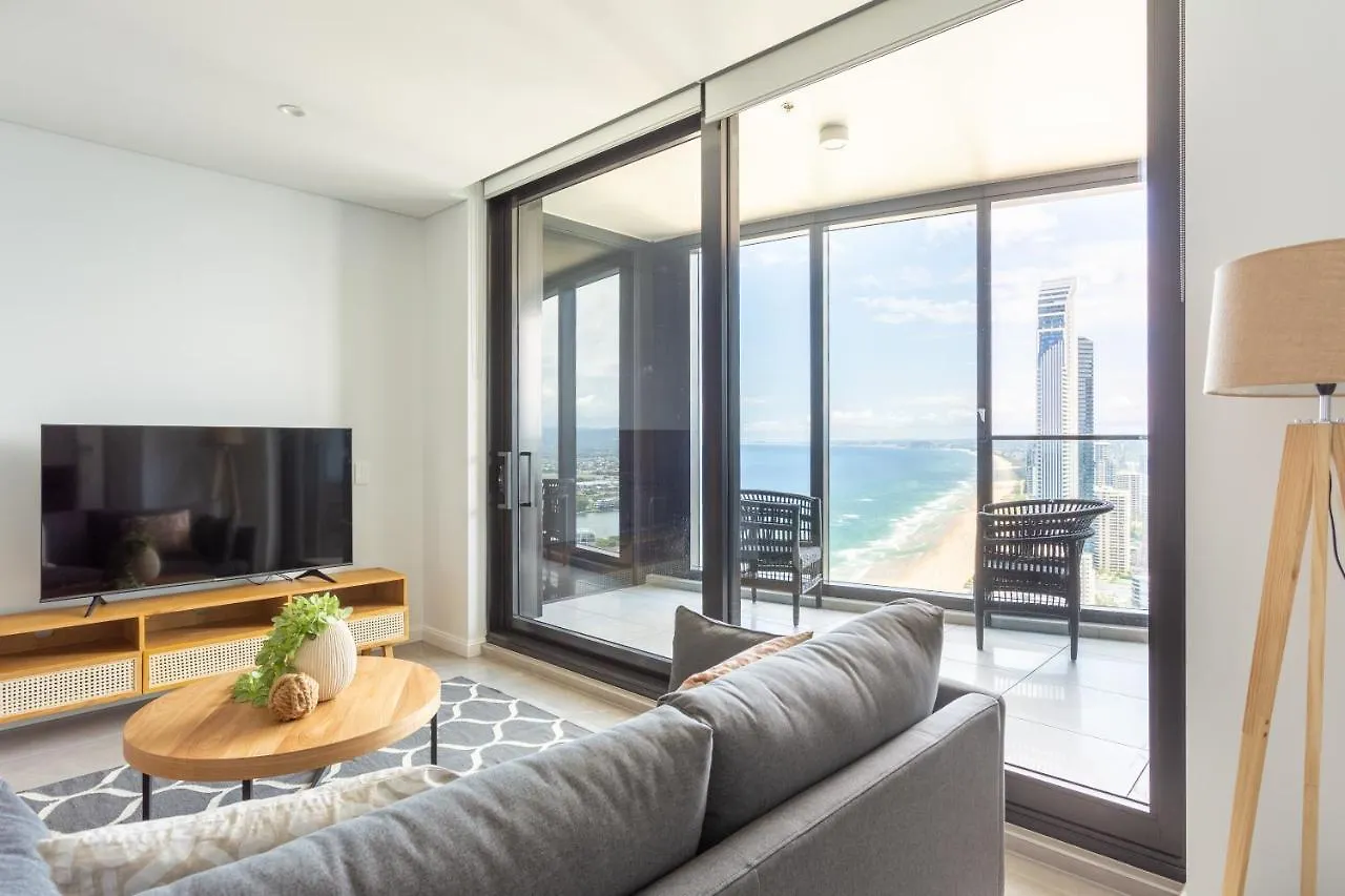 Sea View Beachfront Apartment In Surfers Gold Coast Avustralya